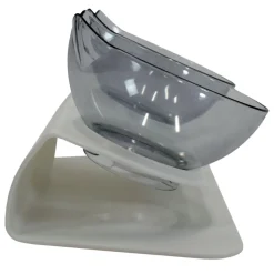 Ergonomic Double Bowl Cat Feeder