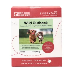 Everyday Raw Wild Outback Kangaroo, Lamb & Herring 4 Pack Adult Dog Food