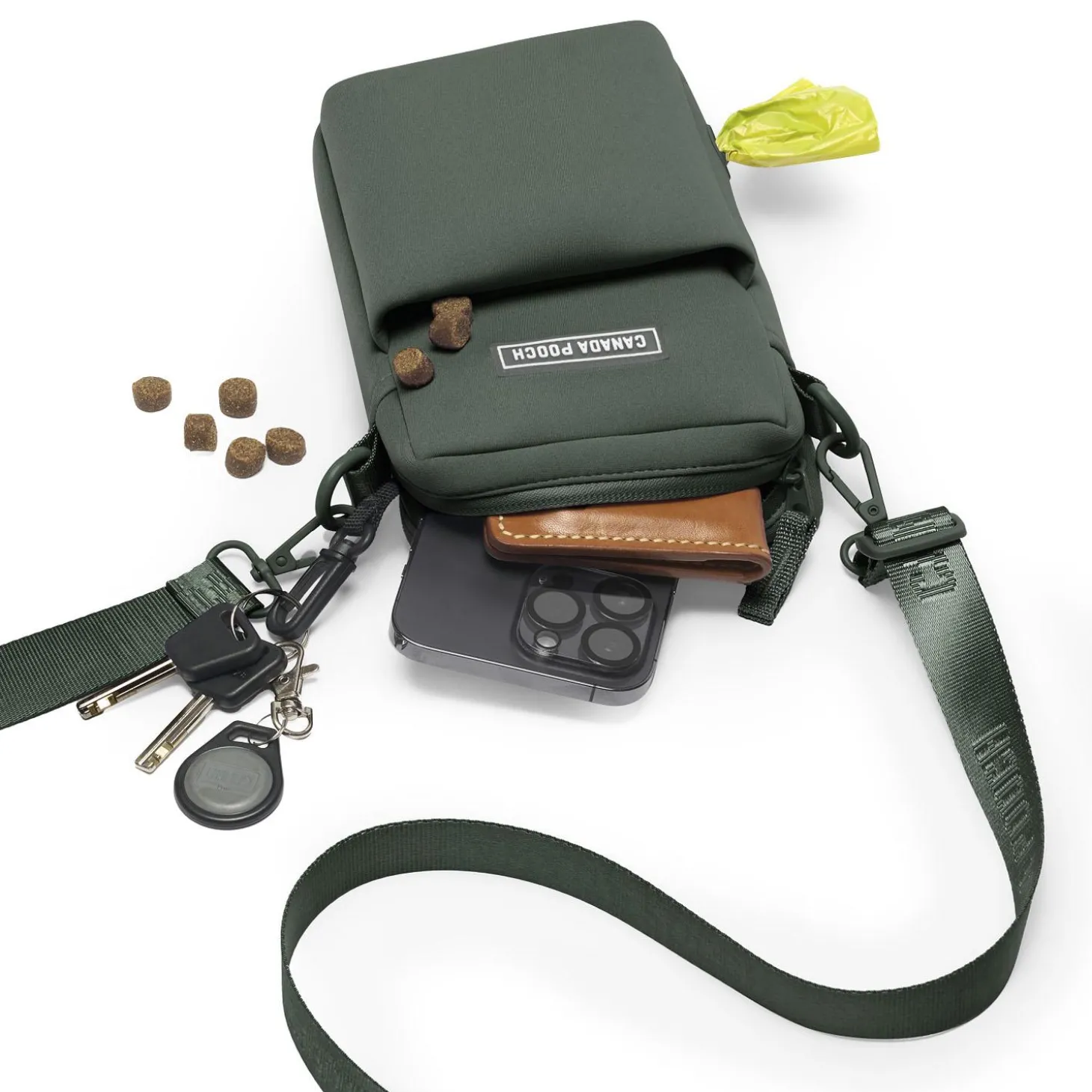 Everything Dog Walking Forest Green Bag