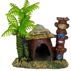 Exotic Environments Betta Hut with Palm Tree Ornament