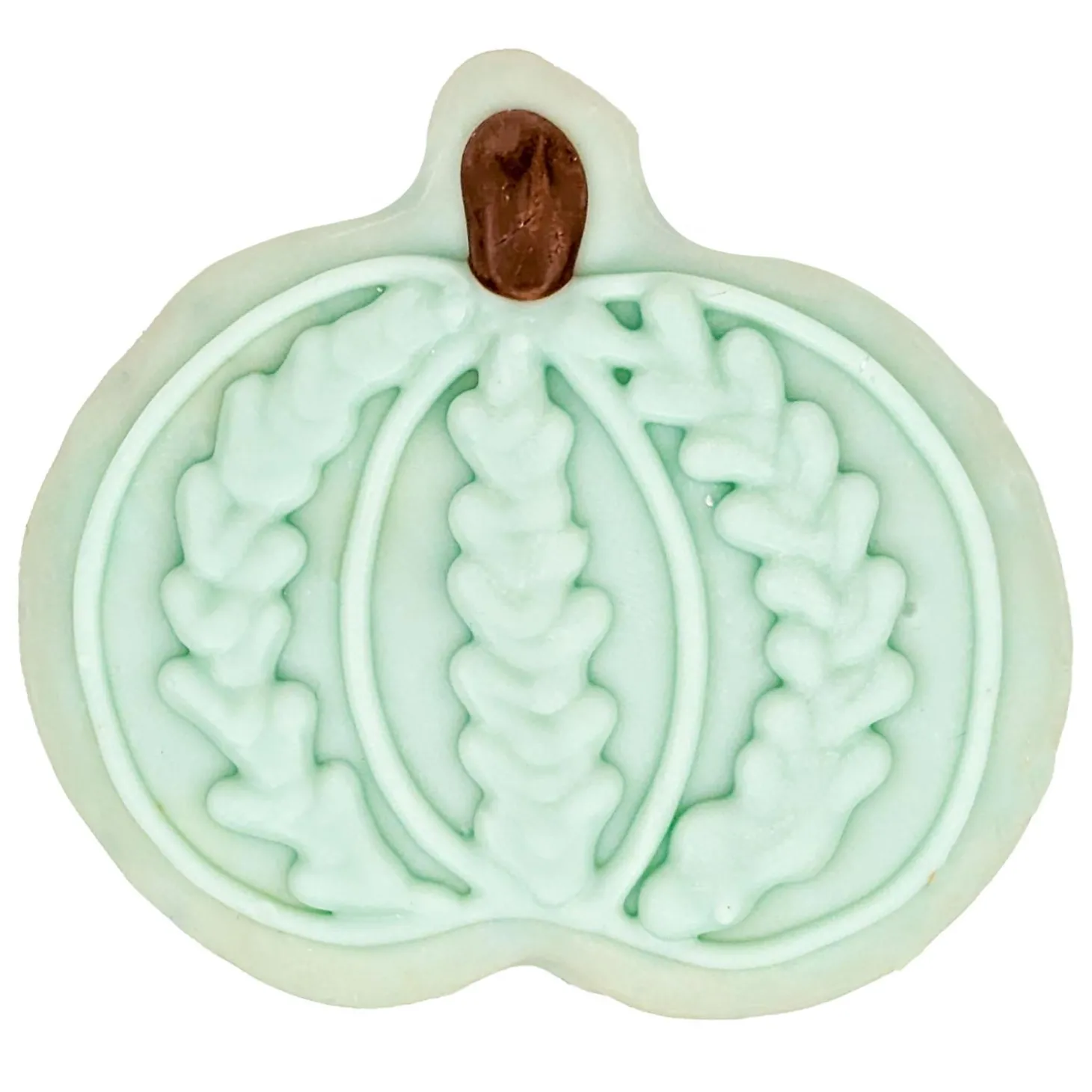 Fall Knit Pumpkin Dog Biscuit