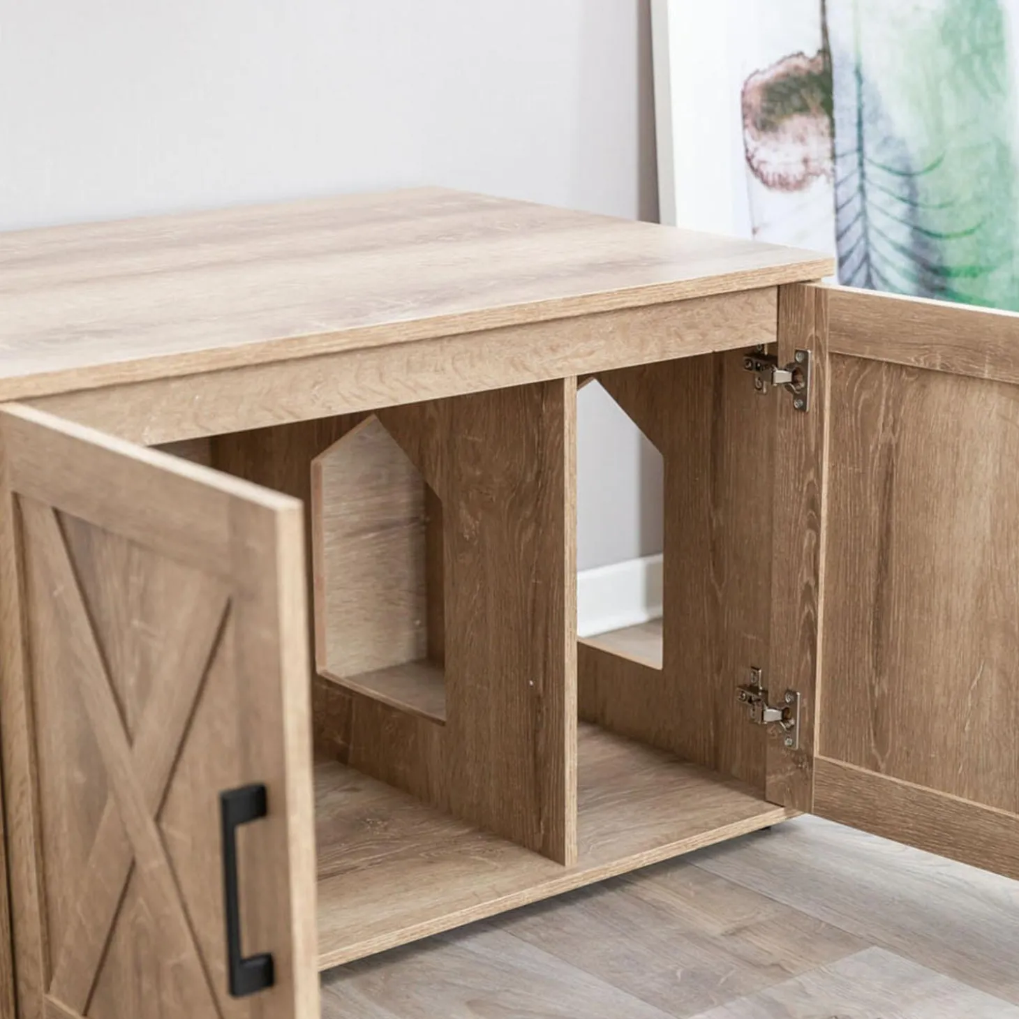 Farmhouse Litter Box Enclosure & Cat Home