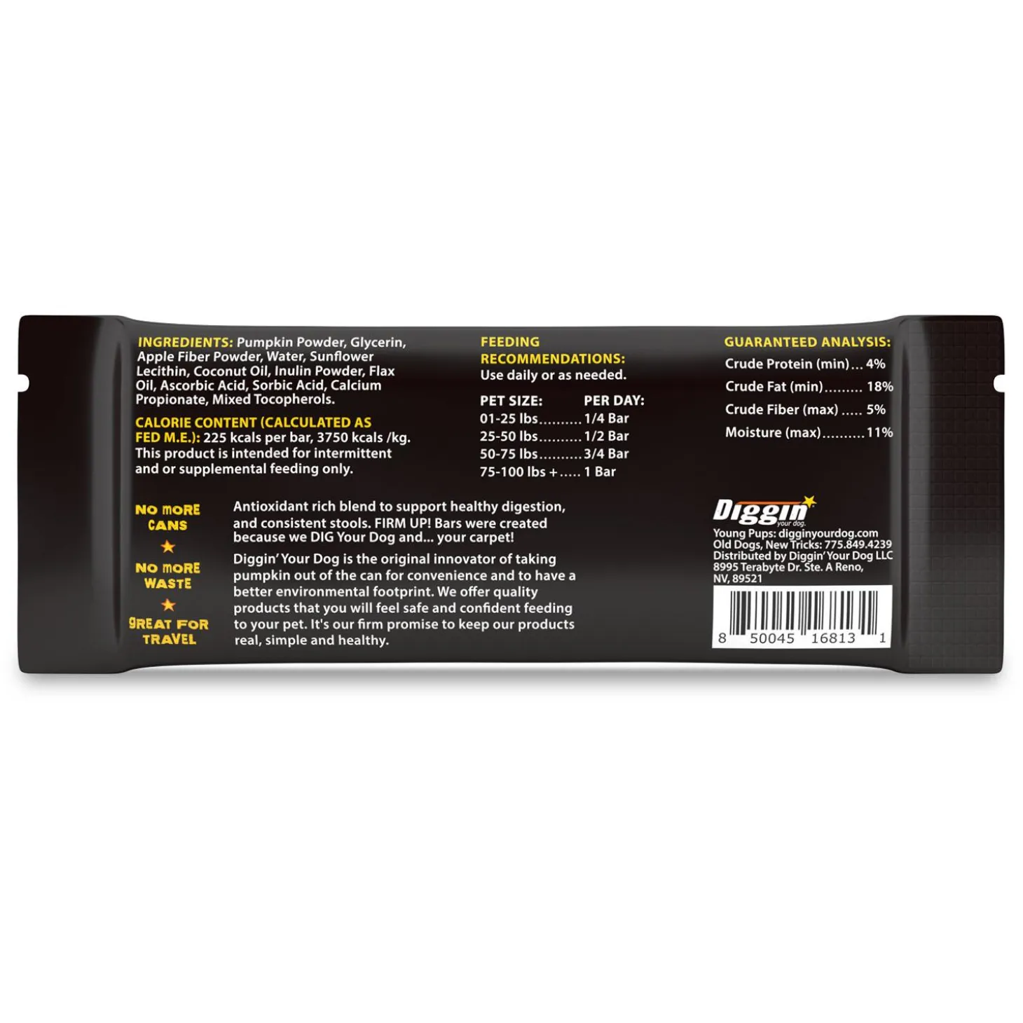 FiRM UP! Pumpkin Bars Digestive Aid