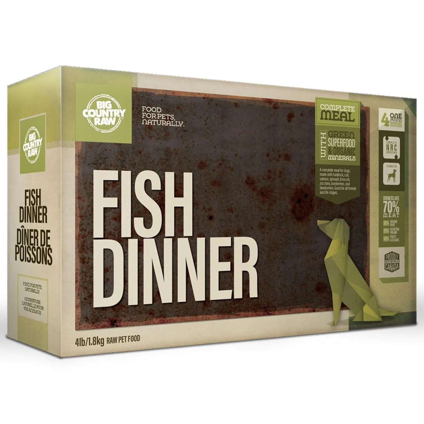 Fish Dinner Carton Dog Food