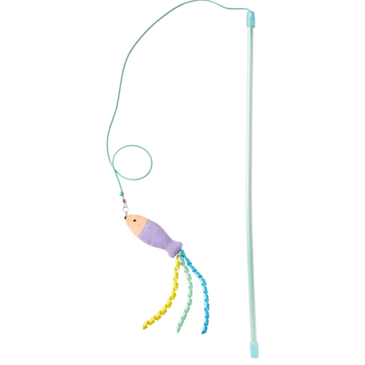 Fish Teaser Wand Cat Toy