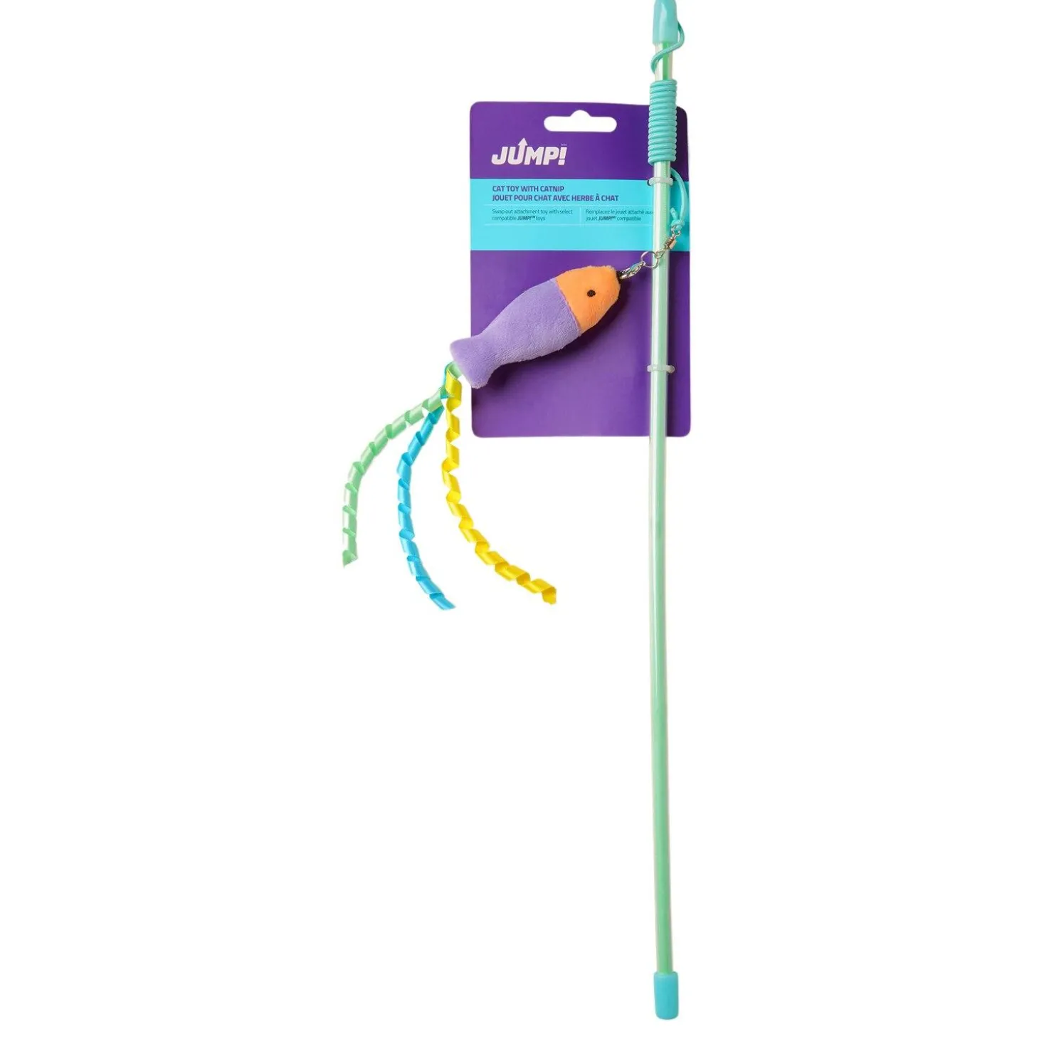 Fish Teaser Wand Cat Toy