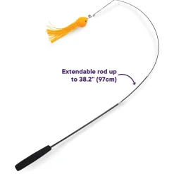 Fishing Fun Teaser Wand Cat Toy