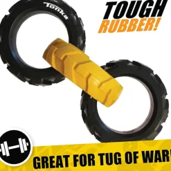 Flex Tread 3-Ring Chew Tug Dog Toy