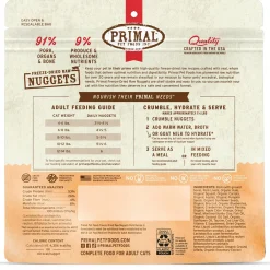 Freeze-Dried Raw Nuggets Pork Recipe Adult Cat Food