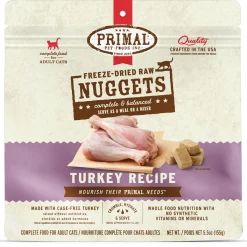 Freeze-Dried Raw Nuggets Turkey Recipe Adult Cat Food