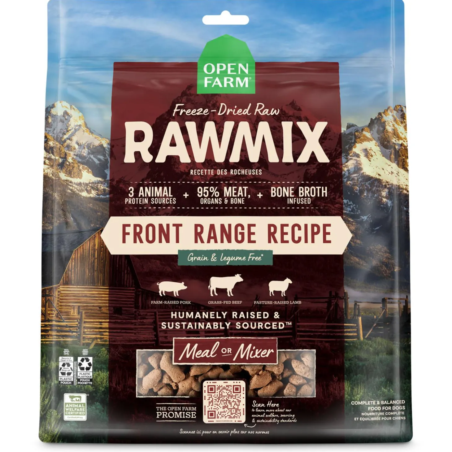 Freeze-Dried Raw RawMix Front Range Recipe Dog Food