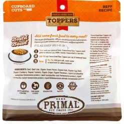 Freeze-Dried Raw Toppers Cupboard Cuts Beef Recipe Dog & Cat Food