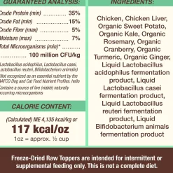 Freeze-Dried Raw Toppers Cupboard Cuts Chicken Recipe Dog & Cat Food