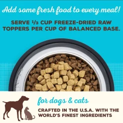 Freeze-Dried Raw Toppers Cupboard Cuts Fish Recipe Dog & Cat Food