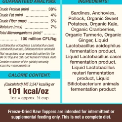 Freeze-Dried Raw Toppers Cupboard Cuts Fish Recipe Dog & Cat Food