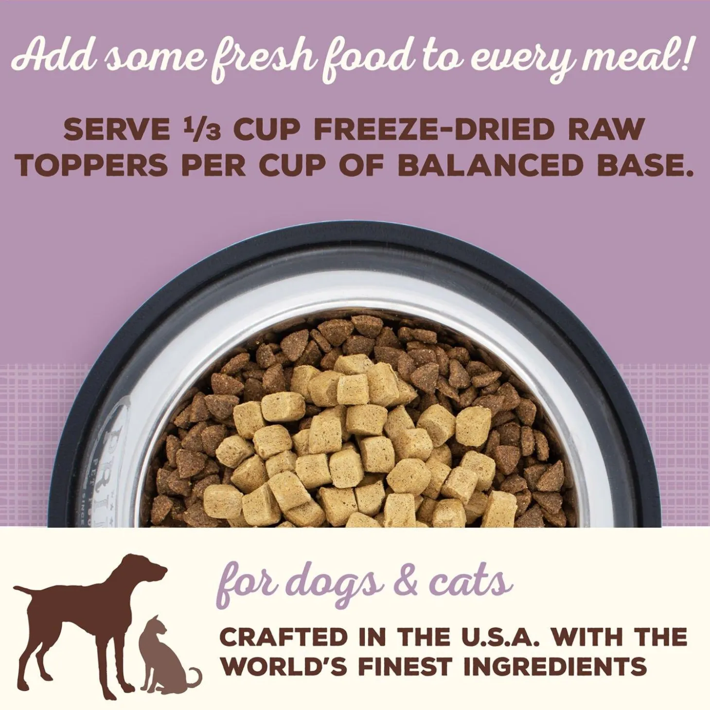 Freeze-Dried Raw Toppers Cupboard Cuts Turkey Recipe Dog & Cat Food