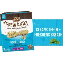 Fresh Kisses Double-Brush Real Mint Large Breed Dog Treats
