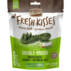 Fresh Kisses Double-Brush Coconut & Botanical Oils X-Small Breed Dog Treats