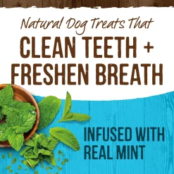 Fresh Kisses Double-Brush Real Mint Medium Breed Dog Treats