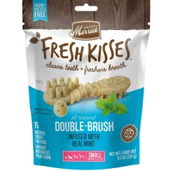 Fresh Kisses Double-Brush Real Mint Small Breed Dog Treats