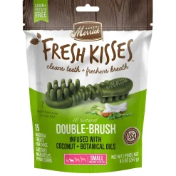 Fresh Kisses Double-Brush Coconut & Botanical Oils Small Breed Dog Treats