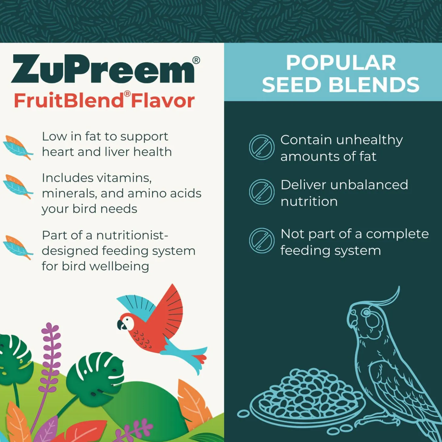 FruitBlend Flavour Medium Bird Food