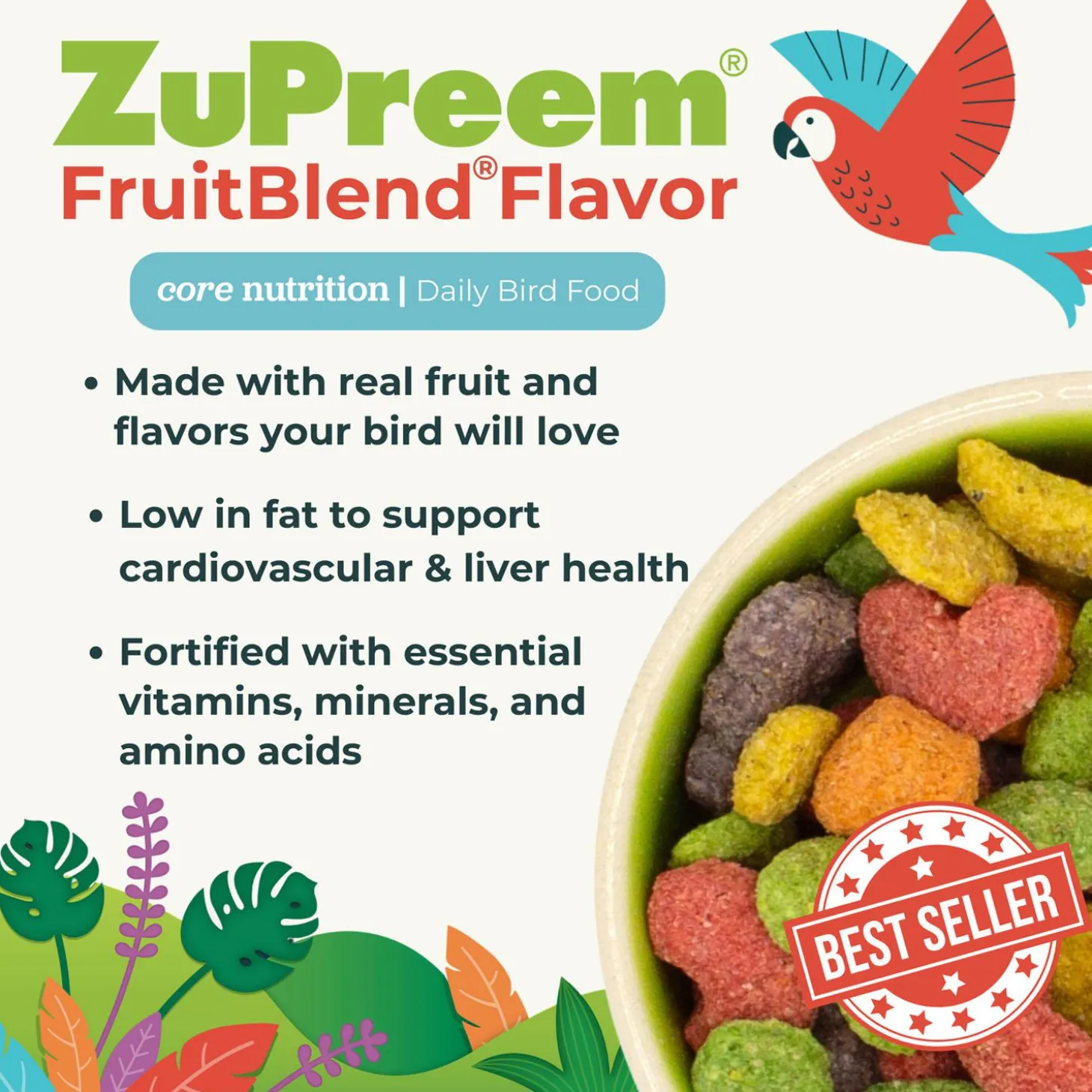 FruitBlend Flavour Parrots & Conures Food