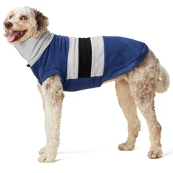 Funnel Neck Navy Sweater