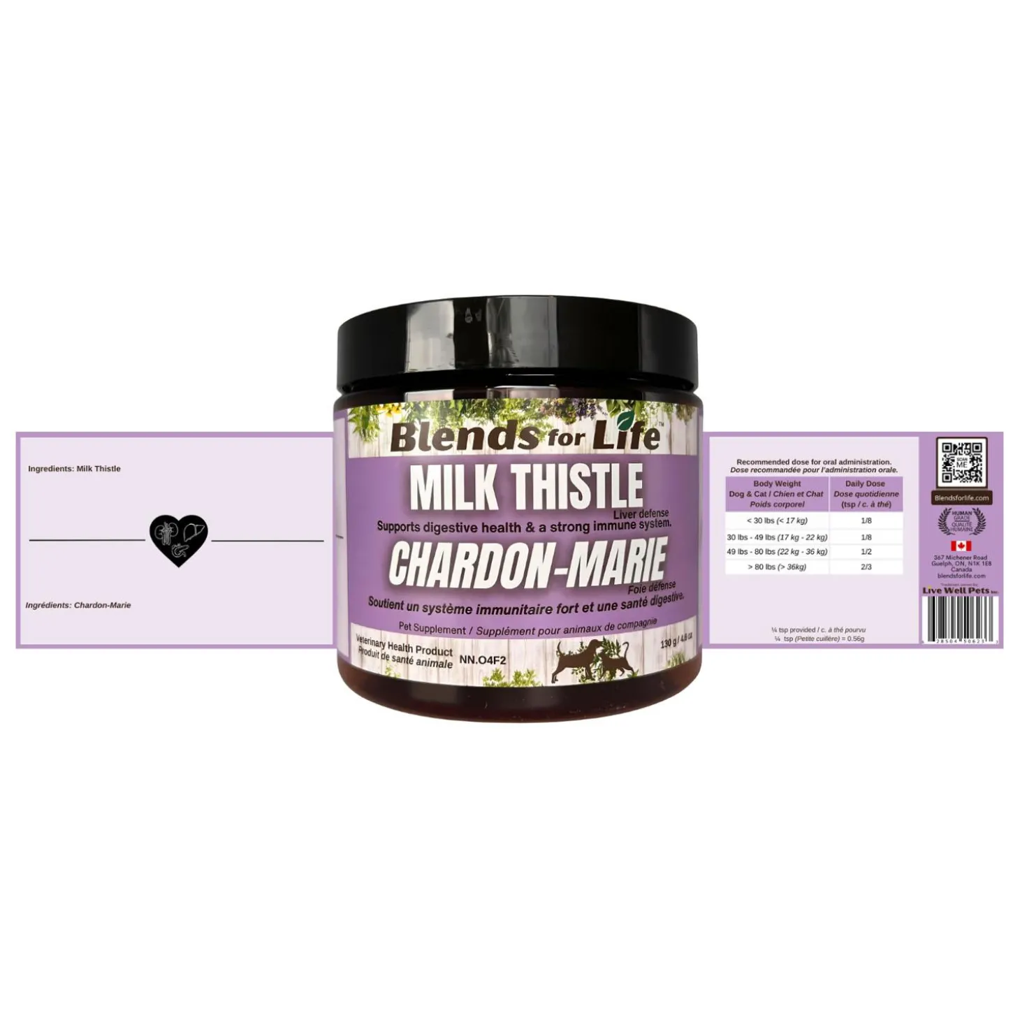 Garden of Greens Milk Thistle Liver Defense Pet Supplement