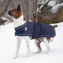 Glacier Navy Plaid Coat