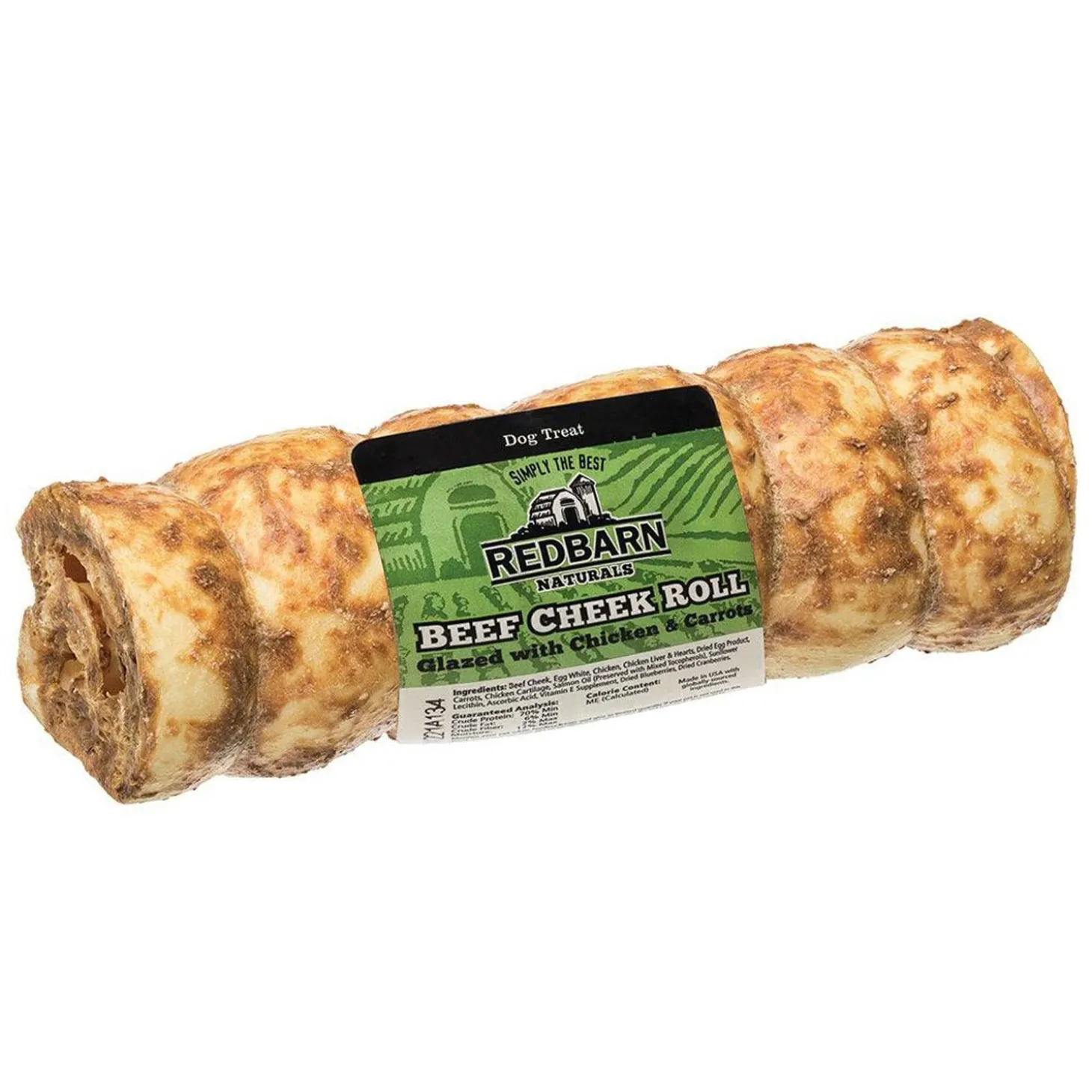 Glazed Beef Cheek Roll Dog Treat