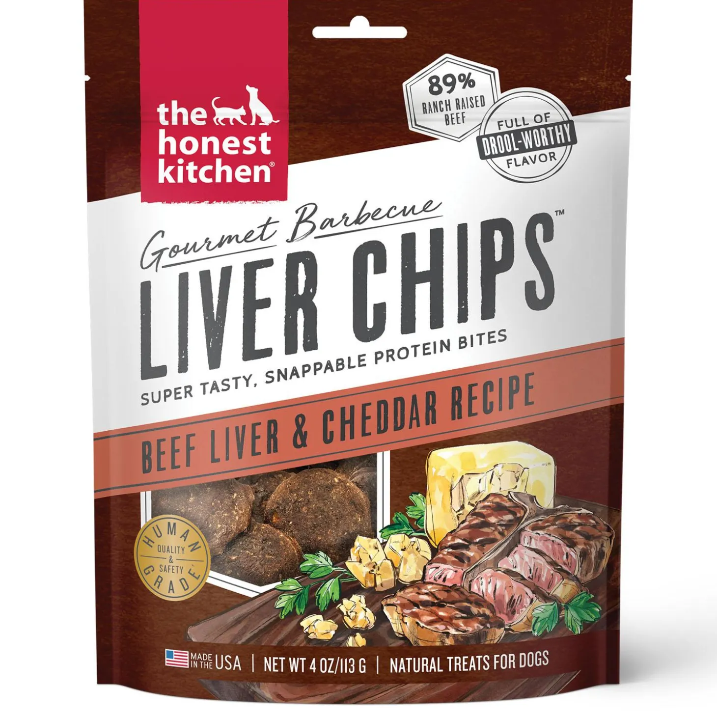 Gourmet Barbecue Liver Chips Beef Liver & Cheddar Recipe Dog Treats