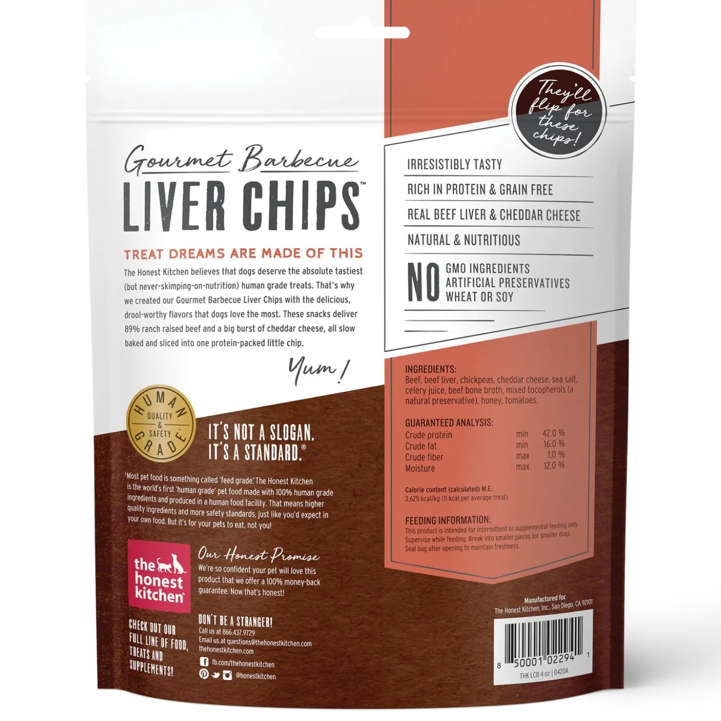 Gourmet Barbecue Liver Chips Beef Liver & Cheddar Recipe Dog Treats