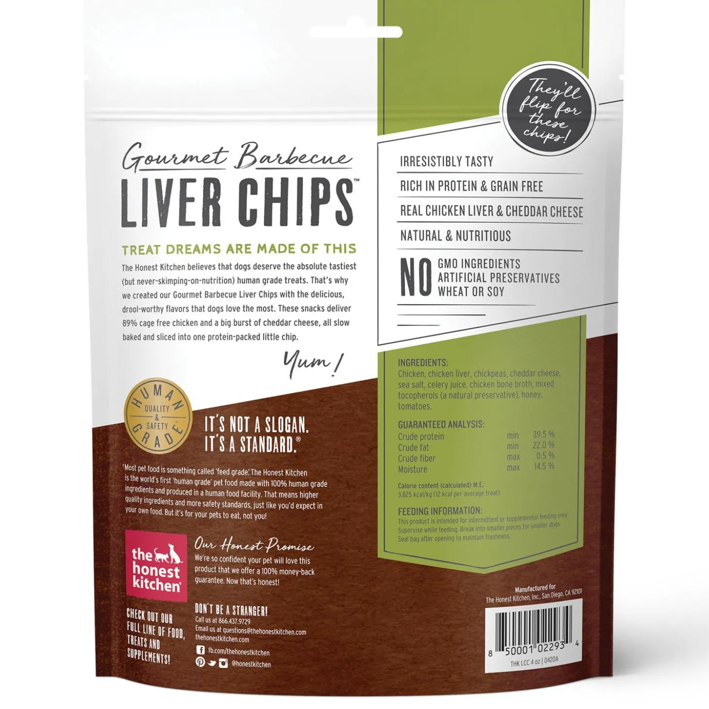 Gourmet Barbecue Liver Chips Chicken Liver & Cheddar Recipe Dog Treats