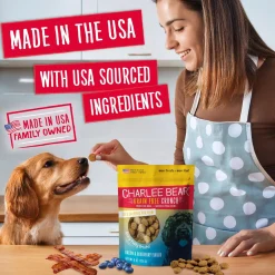 Grain Free Crunch Bacon & Blueberry Flavour Dog Treats