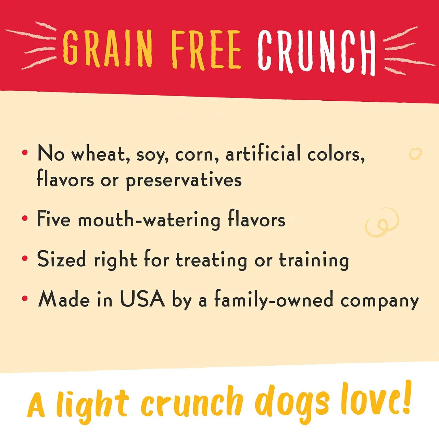 Grain Free Crunch Beef & Cheese Flavour Dog Treats