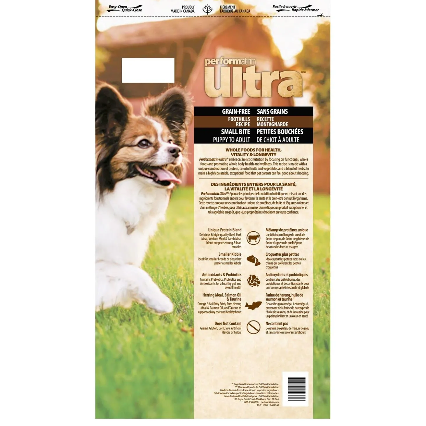 Grain-Free Foothills Recipe Small Bite Dog Food