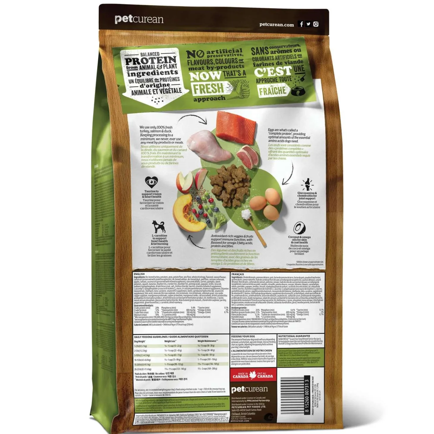 Grain-Free Turkey, Salmon & Duck Recipe Small Breed Senior Dog Food