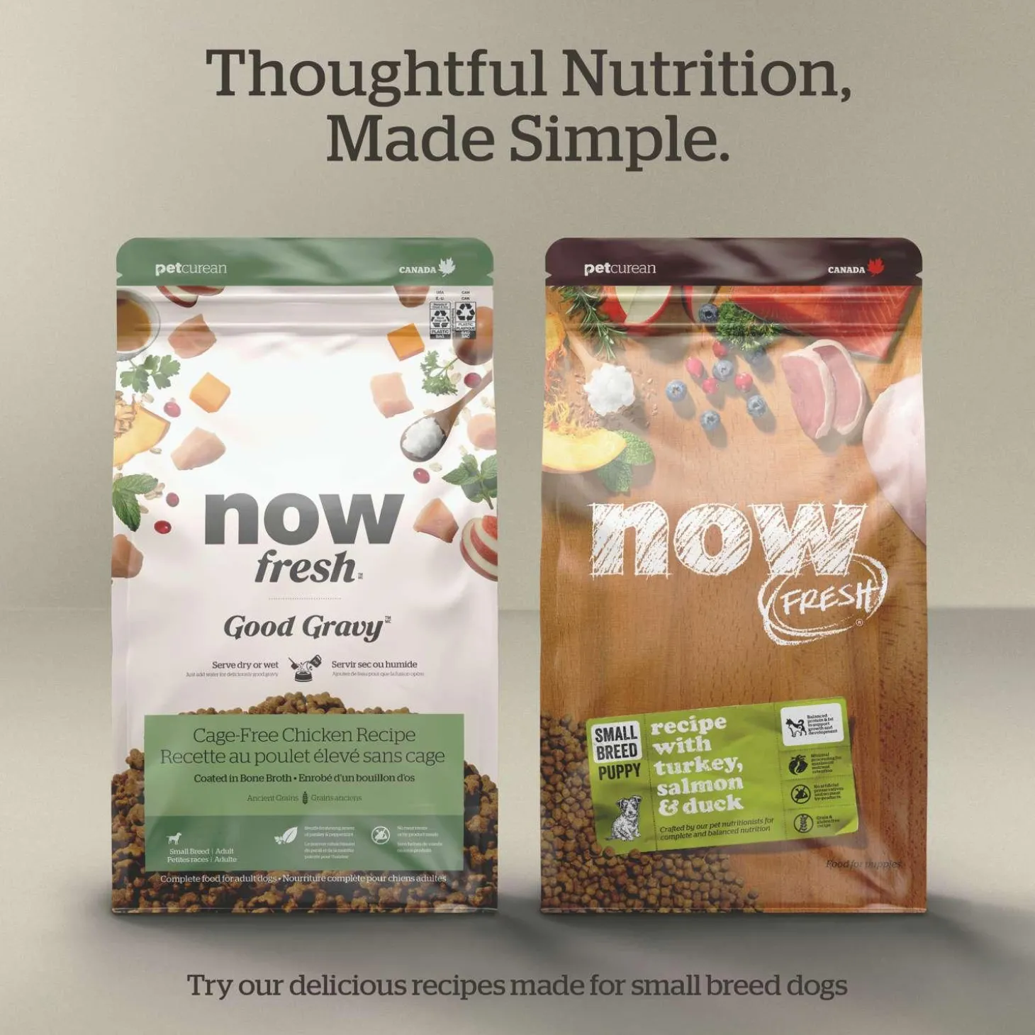 Grain-Free Turkey, Salmon & Duck Recipe Small Breed Senior Dog Food