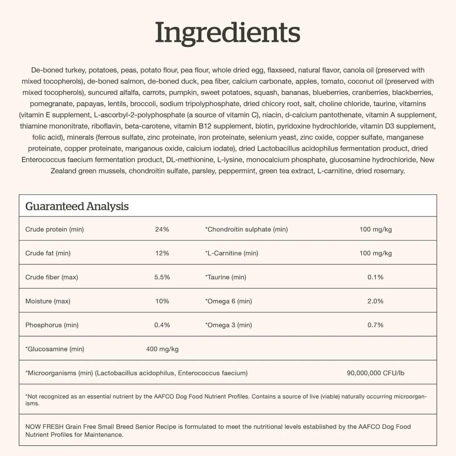 Grain-Free Turkey, Salmon & Duck Recipe Small Breed Senior Dog Food