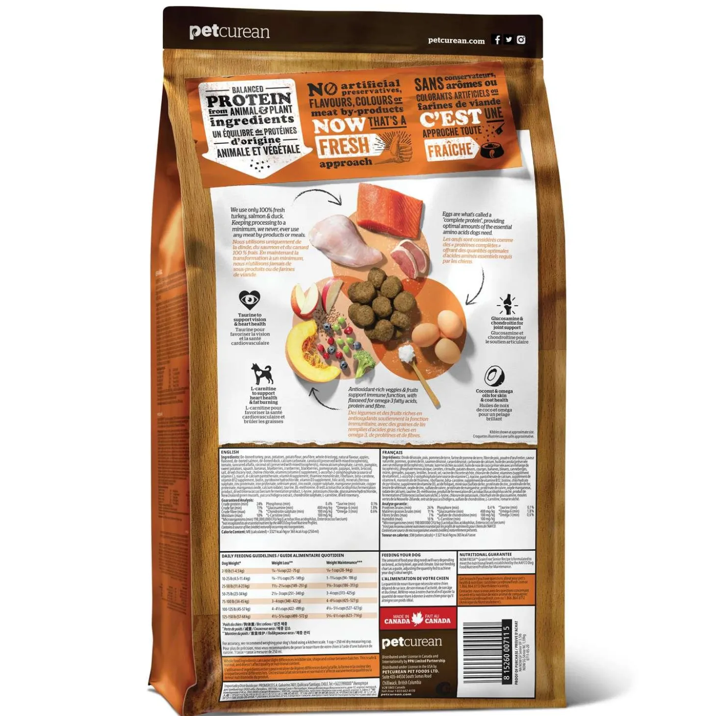Grain-Free Turkey, Salmon & Duck Recipe Senior Dog Food