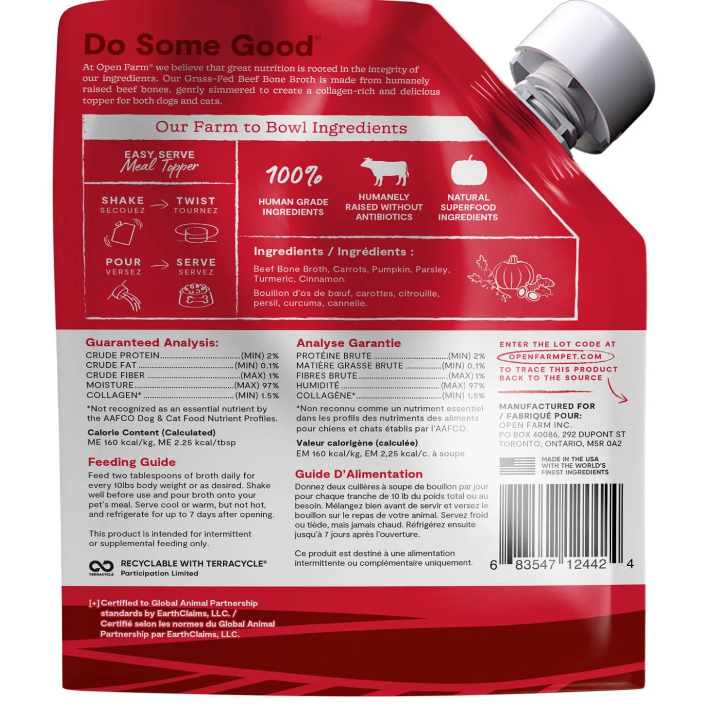 Grass-Fed Beef Bone Broth Cat & Dog Meal Topper