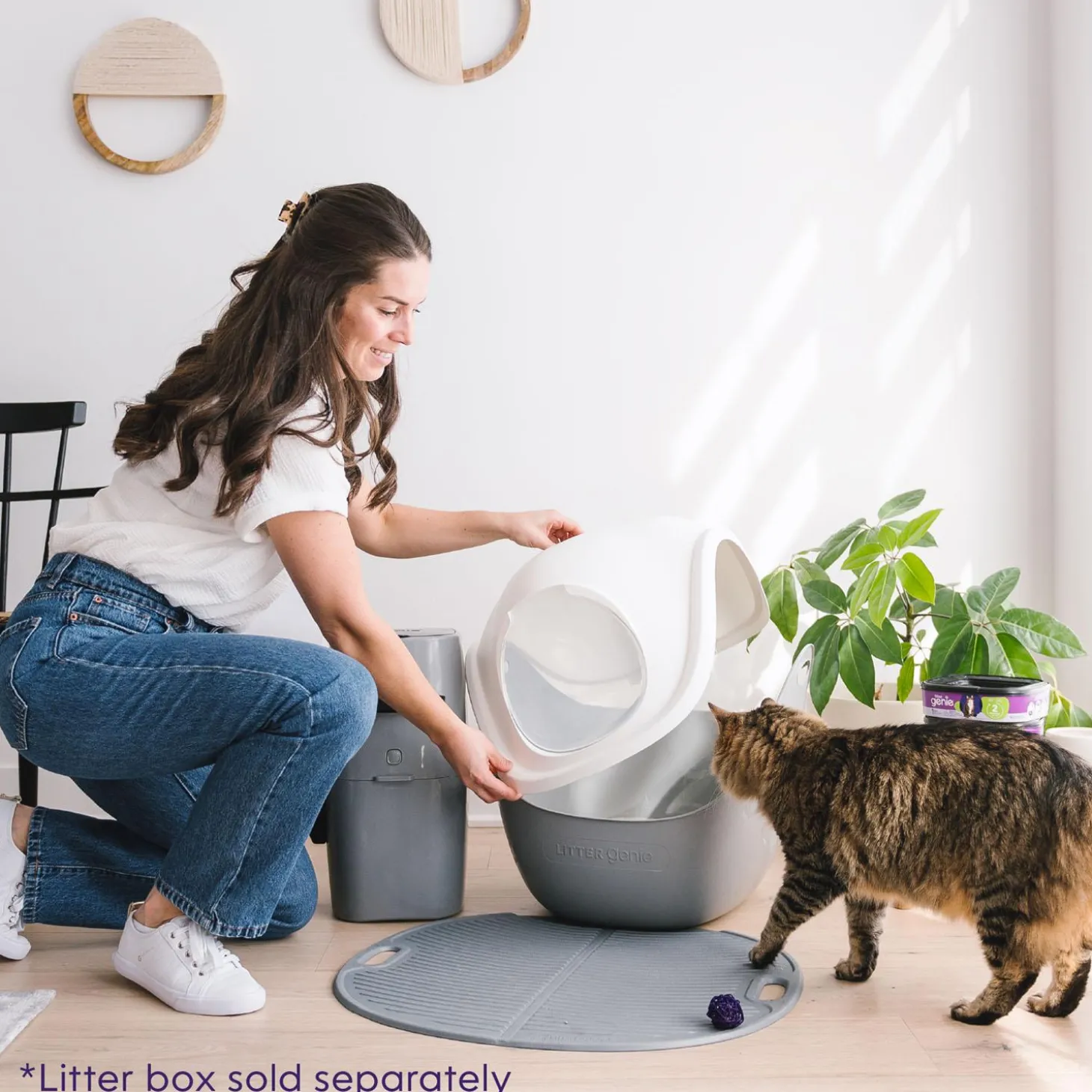 Grey Litter Box Hood