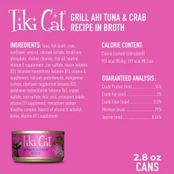 Grill Ahi Tuna & Crab Recipe in Broth Cat Food