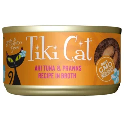 Grill Ahi Tuna & Prawns Recipe in Broth Cat Food