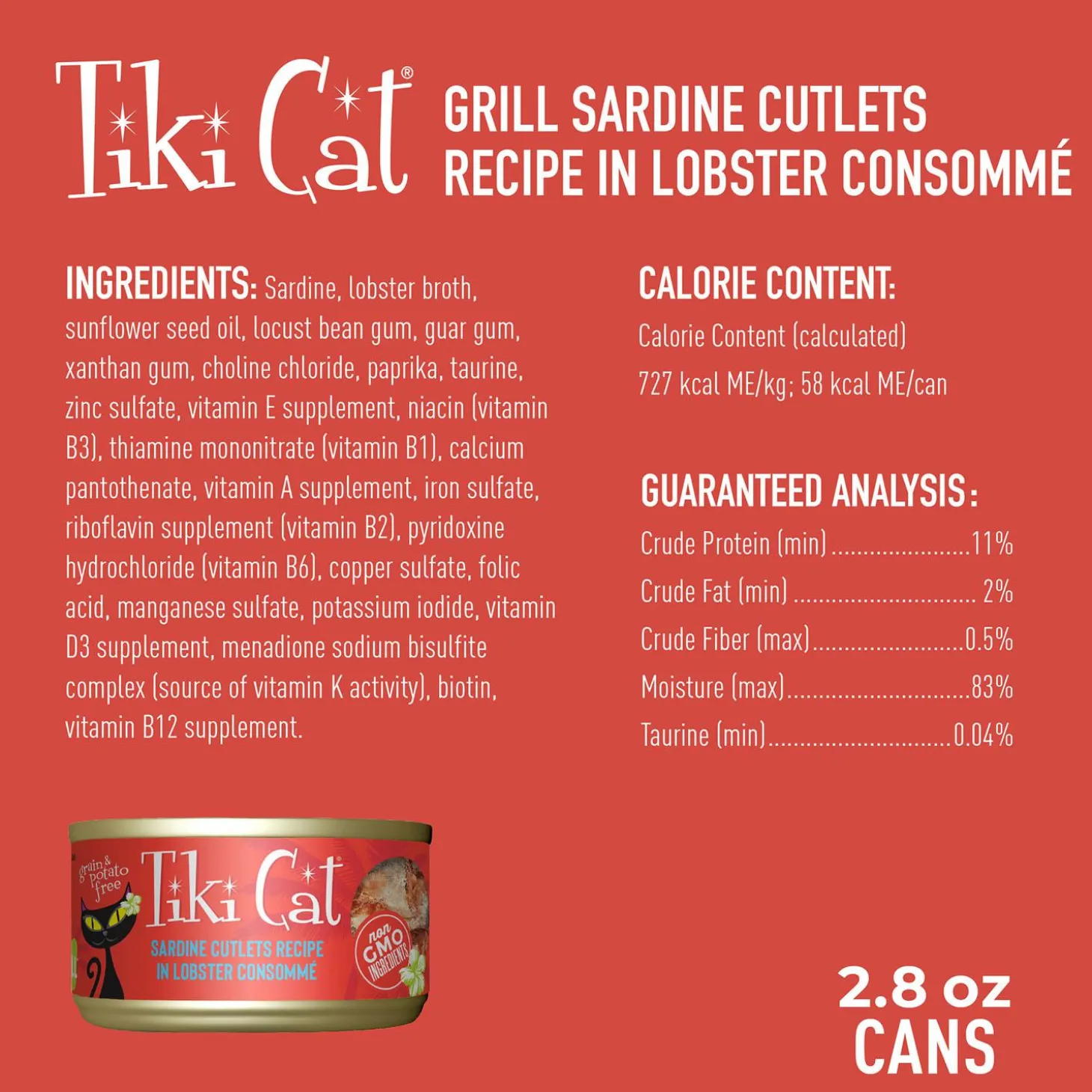 Grill Sardine Cutlets Recipe in Lobster Consomme Cat Food