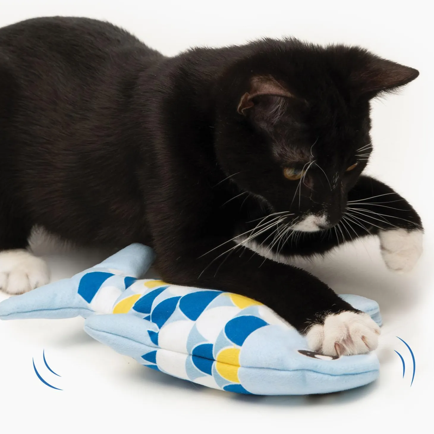 Groovy Fish Blue Cat Toy