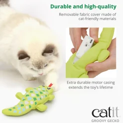 Groovy Gecko Green Cat Toy
