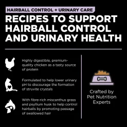 Hairball Control + Urinary Care Chicken Recipe Adult Cat Food