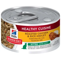 Healthy Cuisine Roasted Chicken & Rice Medley Kitten Cat Food
